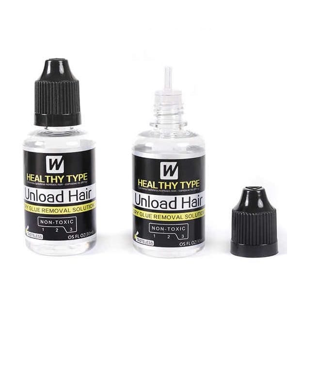 Healthy Type Unload Hair Dry Glue Removal Solution Non-Toxic Hair Extension Remover 30ml