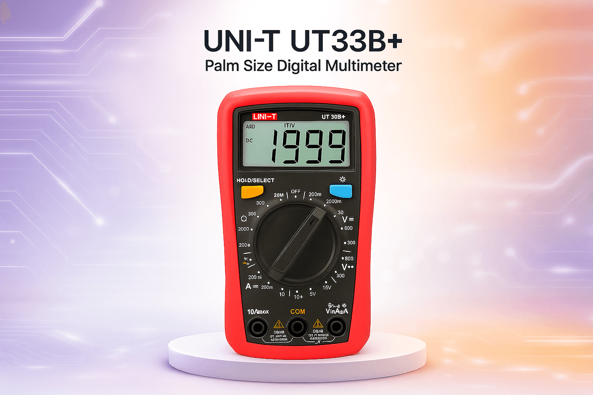 UNI-T UT33B+ Digital Multimeter – AC/DC Voltage, Resistance, Diode & Battery Tester